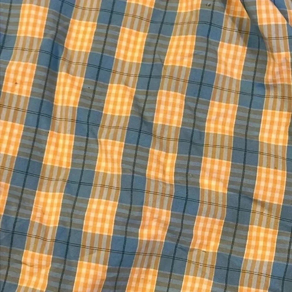 MEN'S FAIRWAY & GREENE SHORTS SIZE 40 PLAID BLUE ORANGE GOLF - Picture 4 of 6